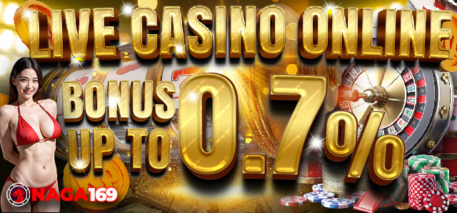 LIVE CASINO BONUS UP TO 0.7%