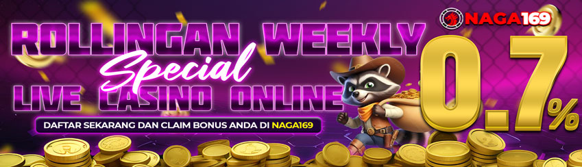 Bonus Rollingan Mingguan Up to 0.7%